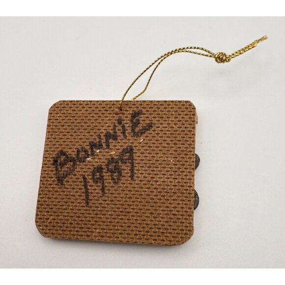 Wooden Bear Friendship Christmas Ornament Chalkboard A Good Friend Is Forever - Picture 2 of 6